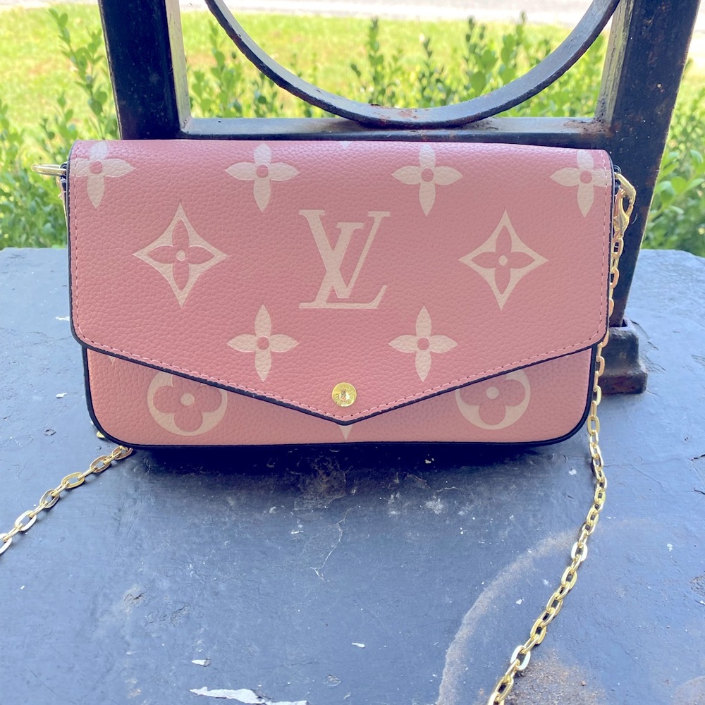 NOT AUTHENTIC NWT Louis Vuitton Pink Monogram Crossbody Bag